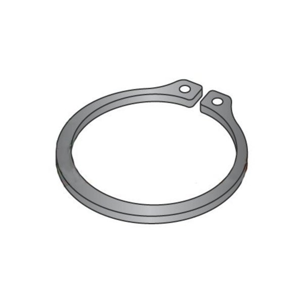 Newport Fasteners External Retaining Ring, Steel Black Phosphate Finish, 3/8 in Shaft Dia, 2000 PK 133474